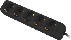 Predlžovací pás 3 m 5×230 V s PS0-05F-0300-BK