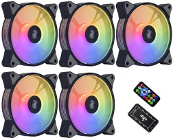 Sada ventilátorov AIGO 120 mm ARGB 5 v 1