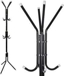 Podlahový stojanový vešiak na oblečenie s 12 ramenami