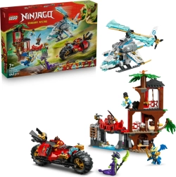 LEGO NINJAGO súboj nindža vozidiel a domček na strome