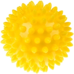 Fyzio rehabilitačná masážna loptička s ostňami 6,6 cm žltá – 1 kus
