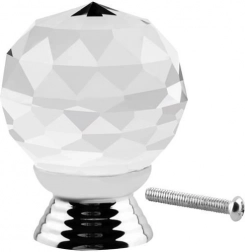 Krištáľová nábytková úchytka