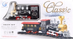 Klasická vláčikodráha s dymiacou lokomotívou