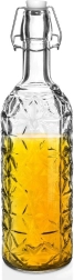 Sklenená fľaša s klipom 750 ml