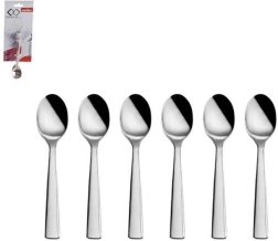 Sada nerezových lyžičiek na espresso 6 ks
