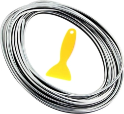 Ag679b ozdobná lišta 5 m strieborná