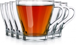 Poháre na kávu a čaj s uškom 250 ml, sada 6 ks Vilde