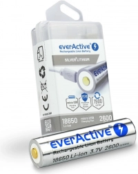 Nabíjací akumulátor 18650 3,7 V Li‑ion 2600 mAh s micro USB EVERACTIVE