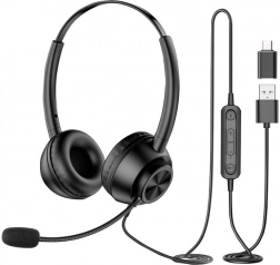 Káblové slúchadlá s mikrofónom New Bee