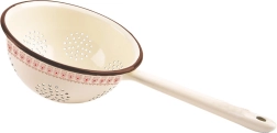 Smaltovaný kuchynský cedník TONCA béžový 20 cm