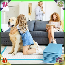 Hygienické podložky pre psy XL 60 × 90 cm, silné, 20 ks, modré