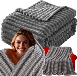 Sivá deka Ruhhy z mikrovlákna