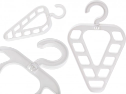 Multifunkčný organizér do skrine s 9 otvormi, biely