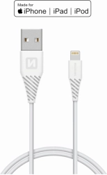 Kábel / USB / Lightning MFI kábel 1,2 m Swissten - biely