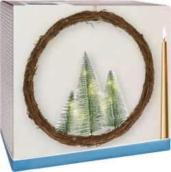 Svietiaci vianočný veniec s LED, 40 cm