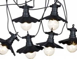 Vonkajšia LED girlanda 5,5 m so 6 žiarovkami a časovačom