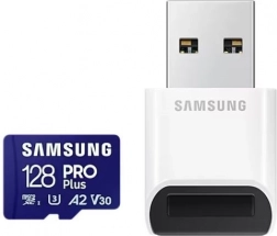 Pamäťová karta microSD SAMSUNG Pro Plus 128 GB + USB čítačka