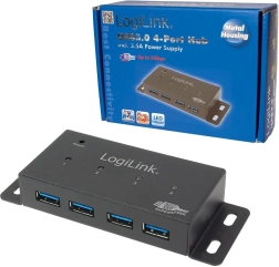 Aktívny USB hub 4× USB 3.0 s kovovým telom
