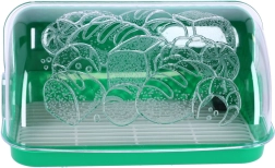 Plastový chlebník, nádoba na chlieb, veľkosť 33x25x17 cm, POĽSKÝ VÝROBOK