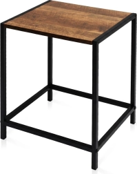Kovový odkladací stolík s MDF doskou 32,5 × 28 × 37,5 cm