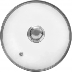 Sklenená pokrievka 24 cm s nerezovým okrajom