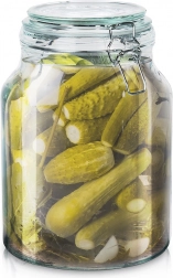 Sklenená dóza s klipom IRMA 3,4 l