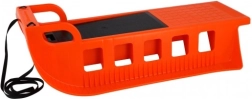 Plastové sane Kamzík s popruhom 85 × 41 cm – Oranžové