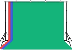 Podpera pre fotografické pozadie Puluz s 3 farebnými pozadiami