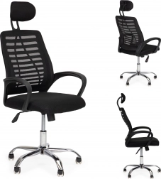 Kancelárska stolička s hlavovou opierkou a hojdacou funkciou ModernHome