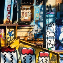 Štvorcové puzzle CURIOSI Amsterdam – vzor IV, 80 dielikov