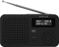Digitálne rádio DAB+/FM s RDS, Bluetooth 5.0, LCD a akumulátorom – 1 kus
