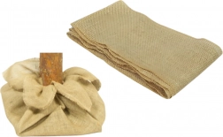 Jutová ozdobná látka 80 × 75 cm na zakrytie stojana pod vianočný stromček