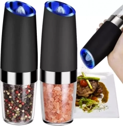 Elektrický gravitačný mlynček na korenie - sada 2 ks Ruhhy