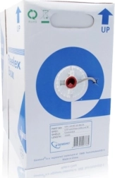 Tienený sieťový kábel FTP Cat 5e, AWG24, 305 m, sivý