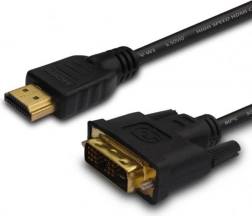 HDMI na DVI kábel 1,8 m s pozlátenými konektormi