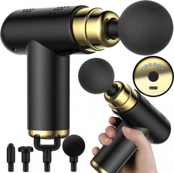 Mini prenosná masážna pištoľ so 4 nadstavcami