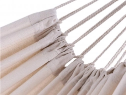 záhradná hojdacia sieť z pevnej textílie 200 × 80 cm s popruhmi a taškou