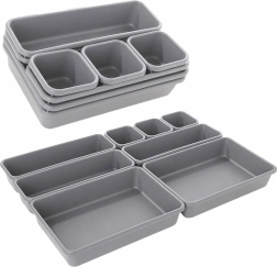 Ag641b modulárny organizér 8 ks sivý