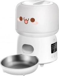 Automatický dávkovač krmiva pre domáce zvieratá Rojeco 3 l, biely
