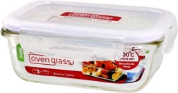 Sklenená zapekacia miska s vekom z borosilikátového skla 380 ml