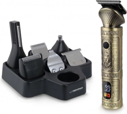 Bezdrôtový zastrihávač a strojček 7v1 ESPERANZA ADONIS s LCD displejom