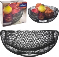 Kovový čierny košík na ovocie RADKA