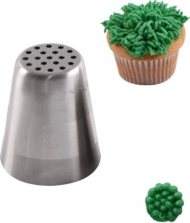 Ruská cukrárska špička z nehrdzavejúcej ocele – tráva/vlasy