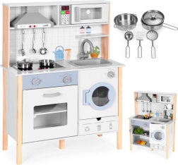 Drevená detská kuchynka so svetlami a zvukmi ECOTOYS