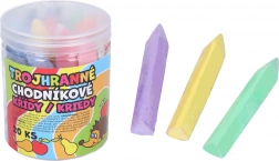 Farebné trojhranné chodníkové kriedy 20 ks