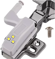 LED svetlo do skrinky na pánt, 3 LED, studená biela