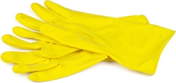 Latexové upratovacie rukavice XL žlté