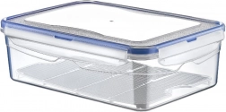 Plastový box na potraviny s vekom a tesnením s mriežkou 4,3 l