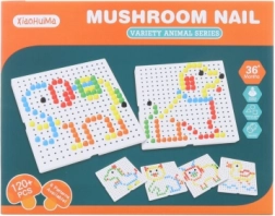 Farebná klobúčiková mozaika 120 ks