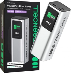 Powerbanka 25200 mAh s rýchlym nabíjaním 140 W PD GREEN CELL PowerPlay Ultra